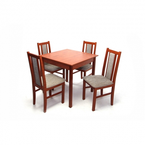 Olivér asztal 80x80-as Calvados + 4 db Félix szék