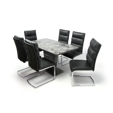 Spark asztal 140-es + 6db Rob szék